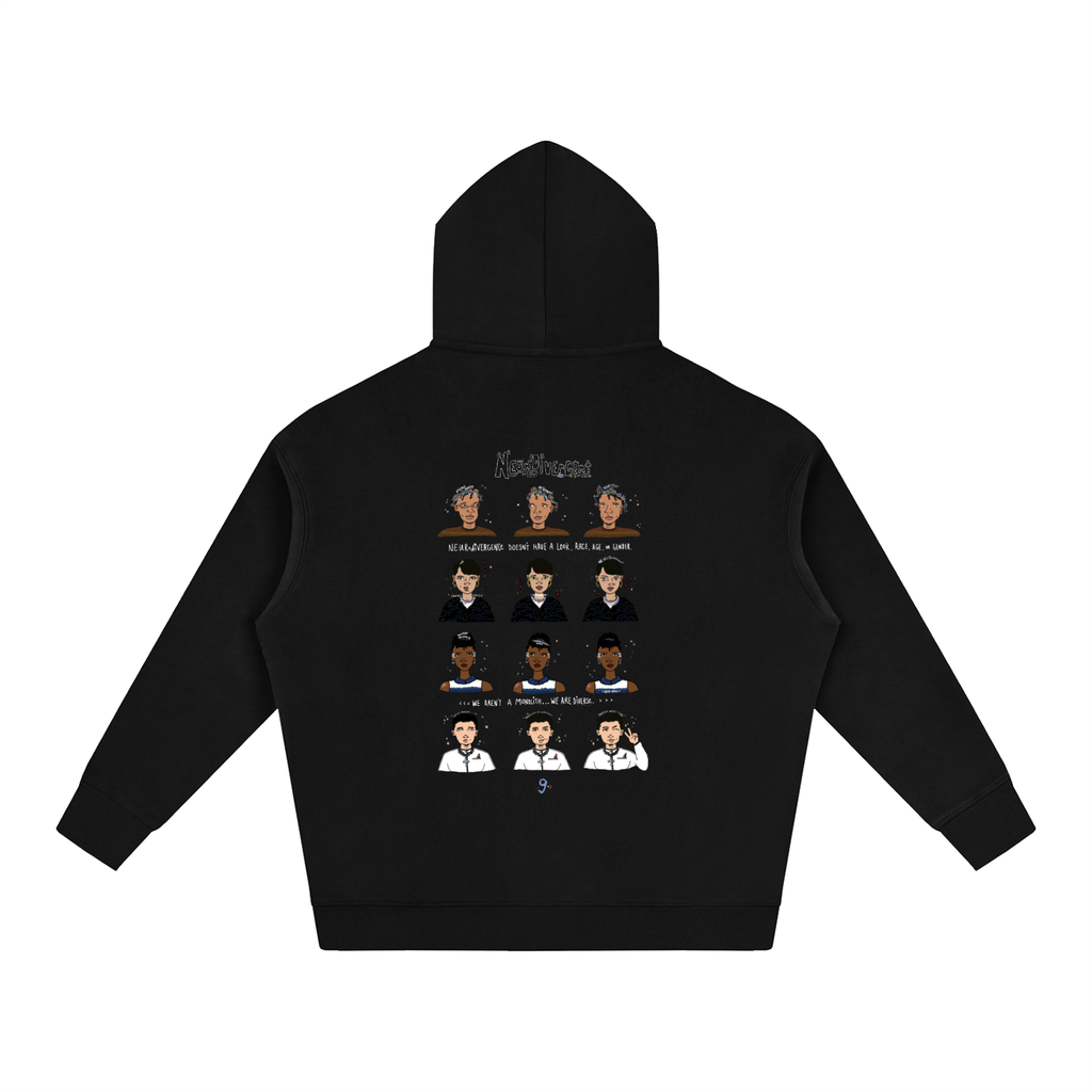 Neurodivergent: Oversized Fleeced Unisex Hoodie