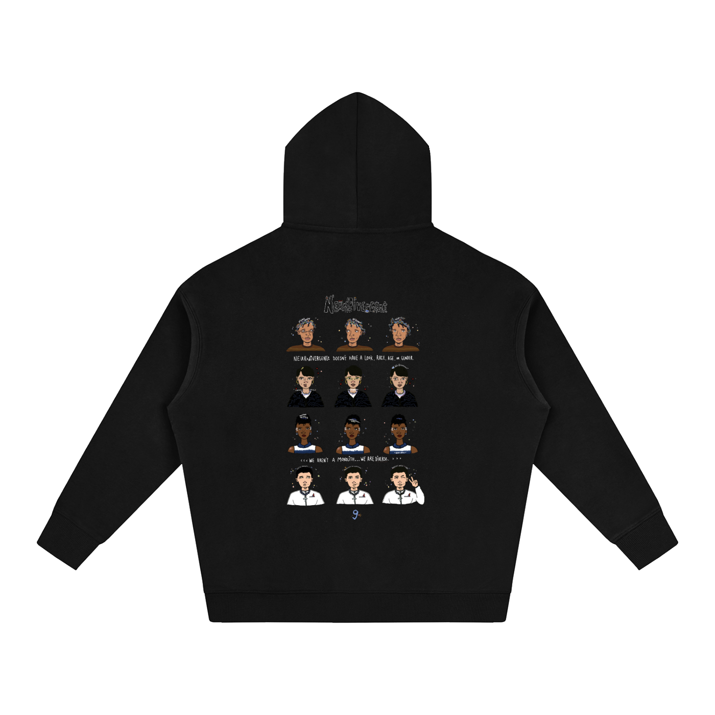 Neurodivergent: Oversized Fleeced Unisex Hoodie
