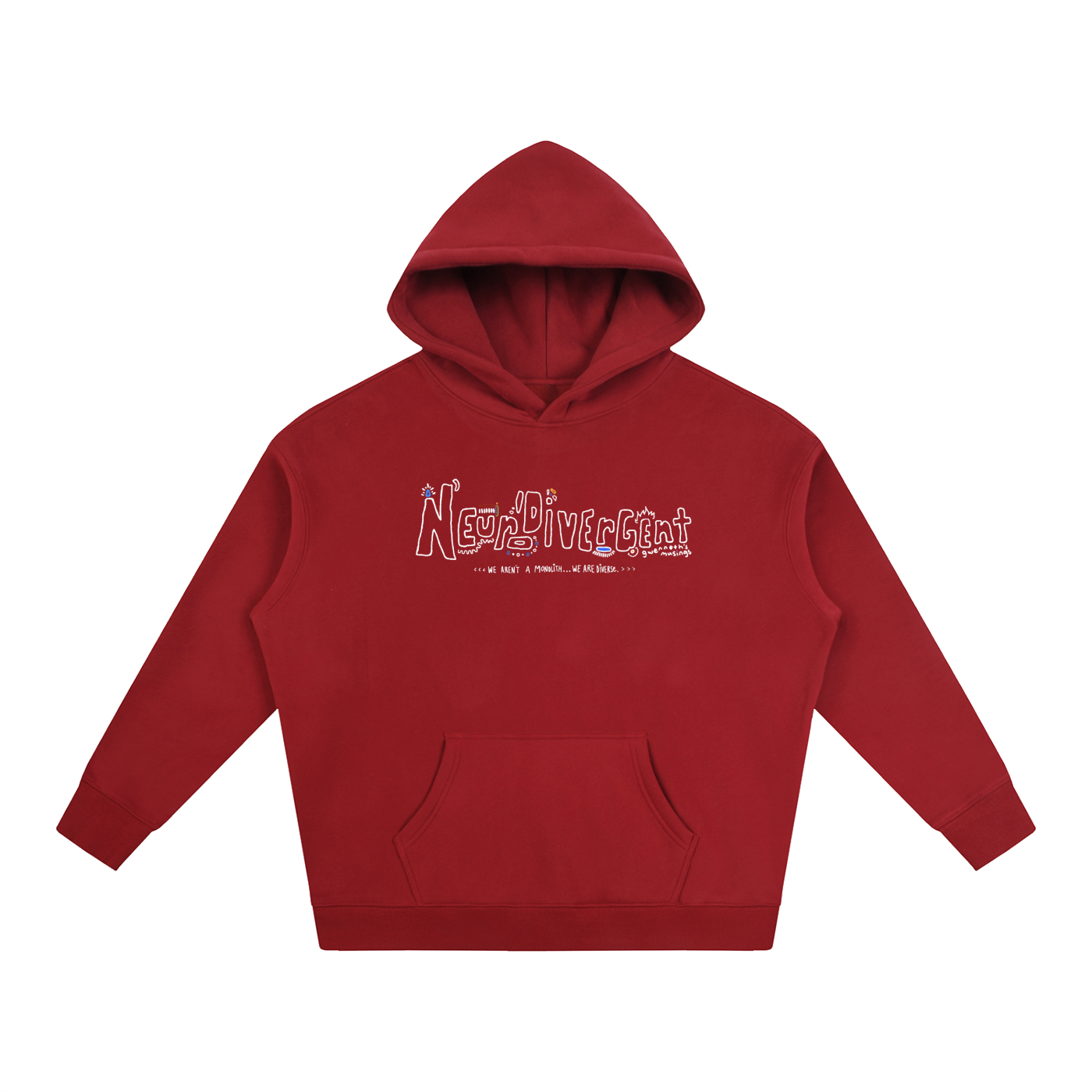 Neurodivergent: Oversized Fleeced Unisex Hoodie