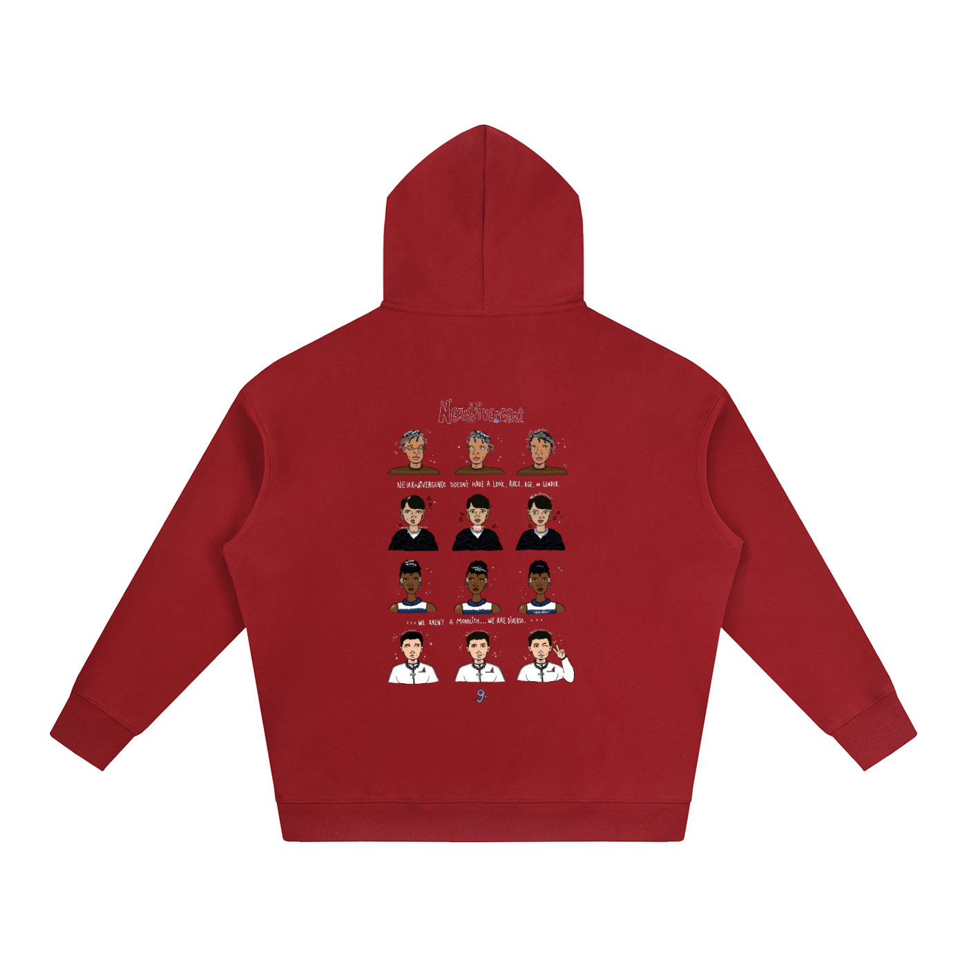 Neurodivergent: Oversized Fleeced Unisex Hoodie