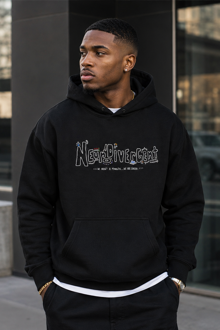 Neurodivergent: Oversized Fleeced Unisex Hoodie