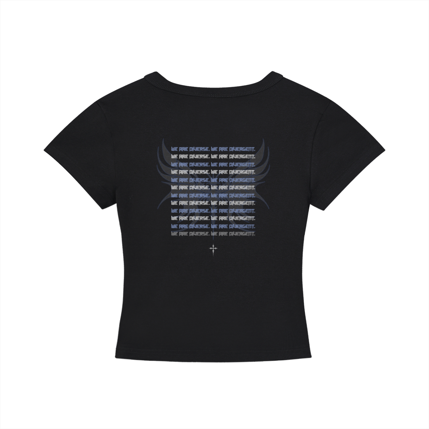 Gothic Neurodivergent Women's Cropped T-Shirt