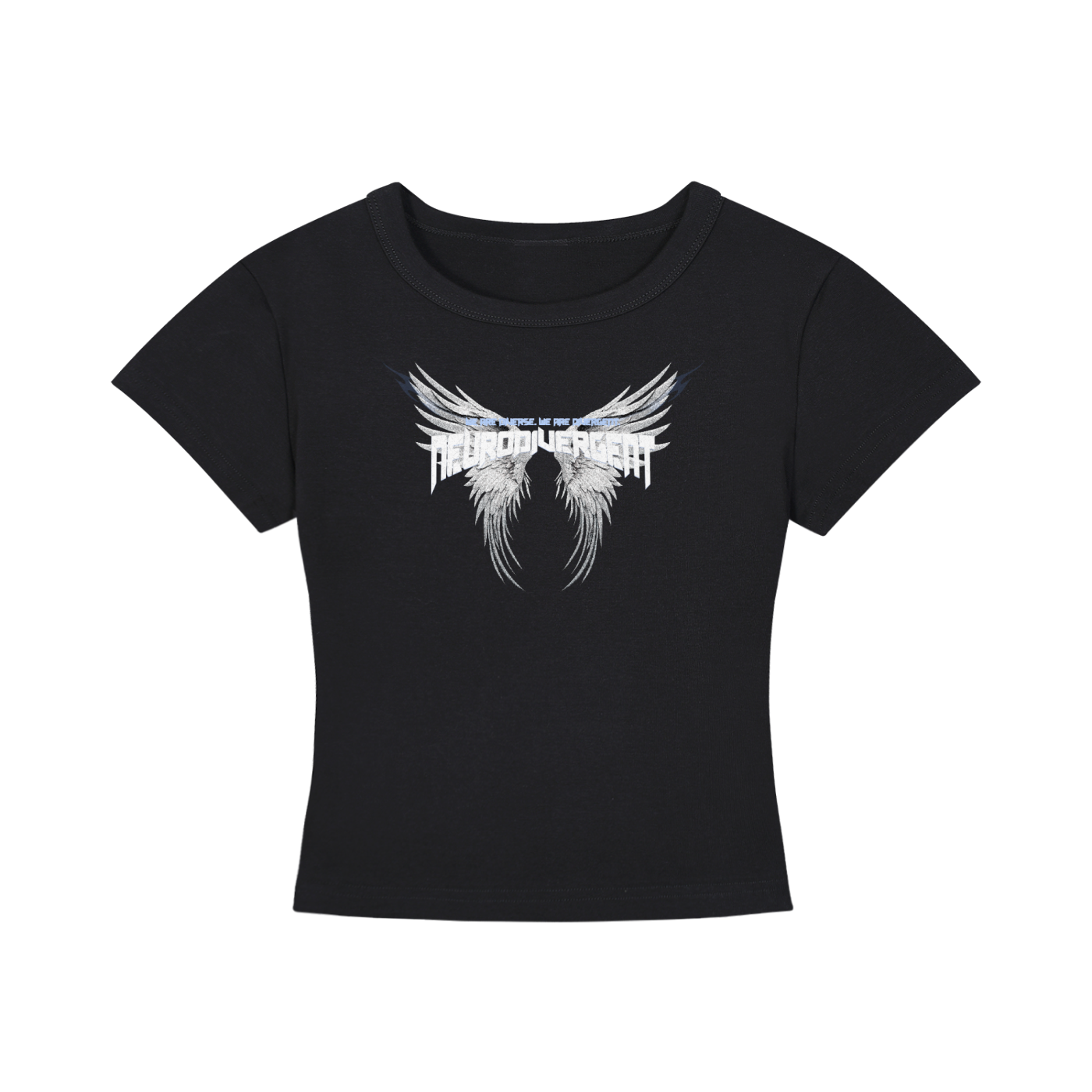Gothic Neurodivergent Women's Cropped T-Shirt